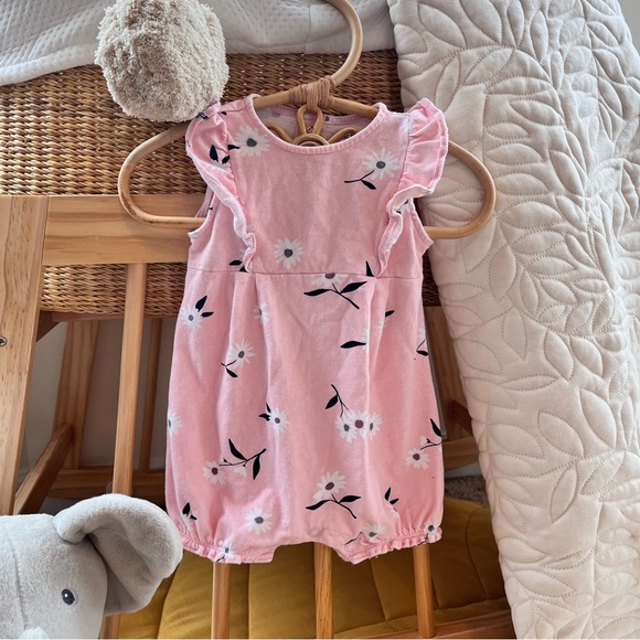Carter's Baby Girl Romper Daisy 6M - Picture 4 of 7